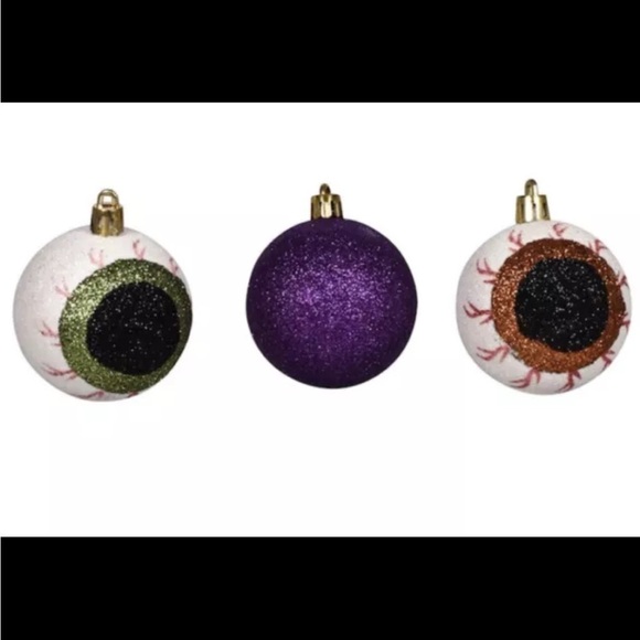 Halloween Glitter Ball Ornaments - Picture 2 of 6